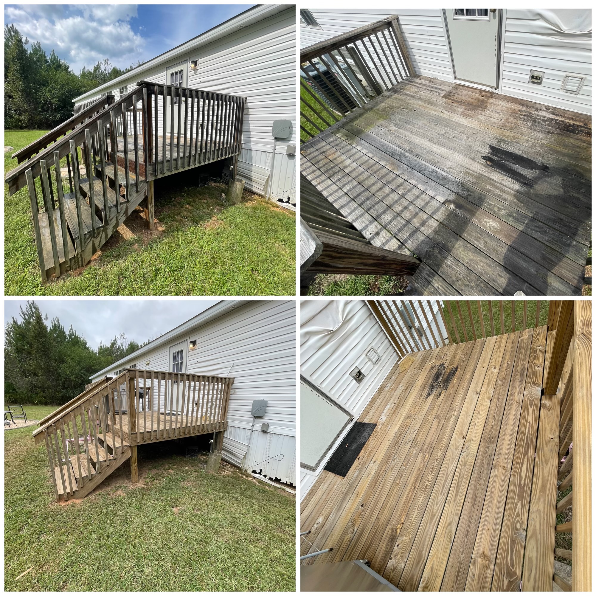 A Professional Deck Cleaning Completed in Abbeville, SC
